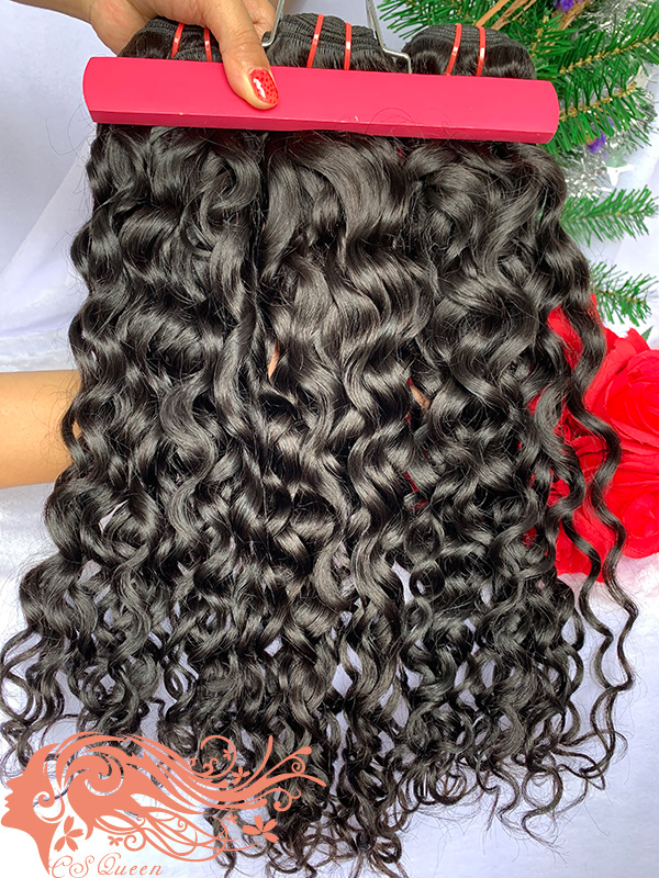 Csqueen Mink hair French Curly 9 Bundles Hair Weave Virgin Human Hair